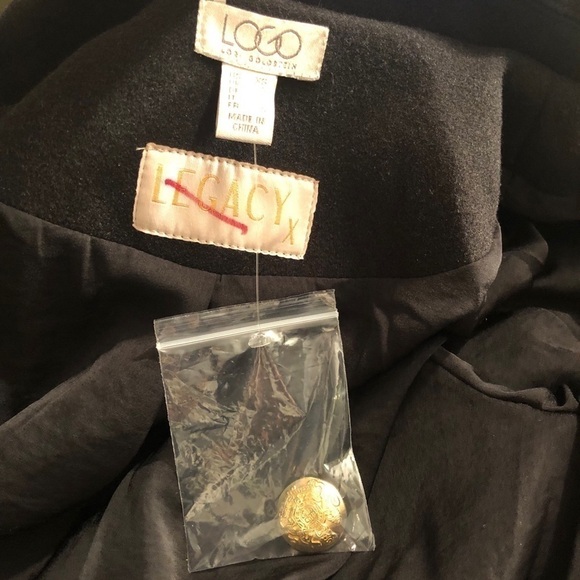 LOGO Lori Goldstein Black Button Up Jacket Sz XS - Picture 6 of 8